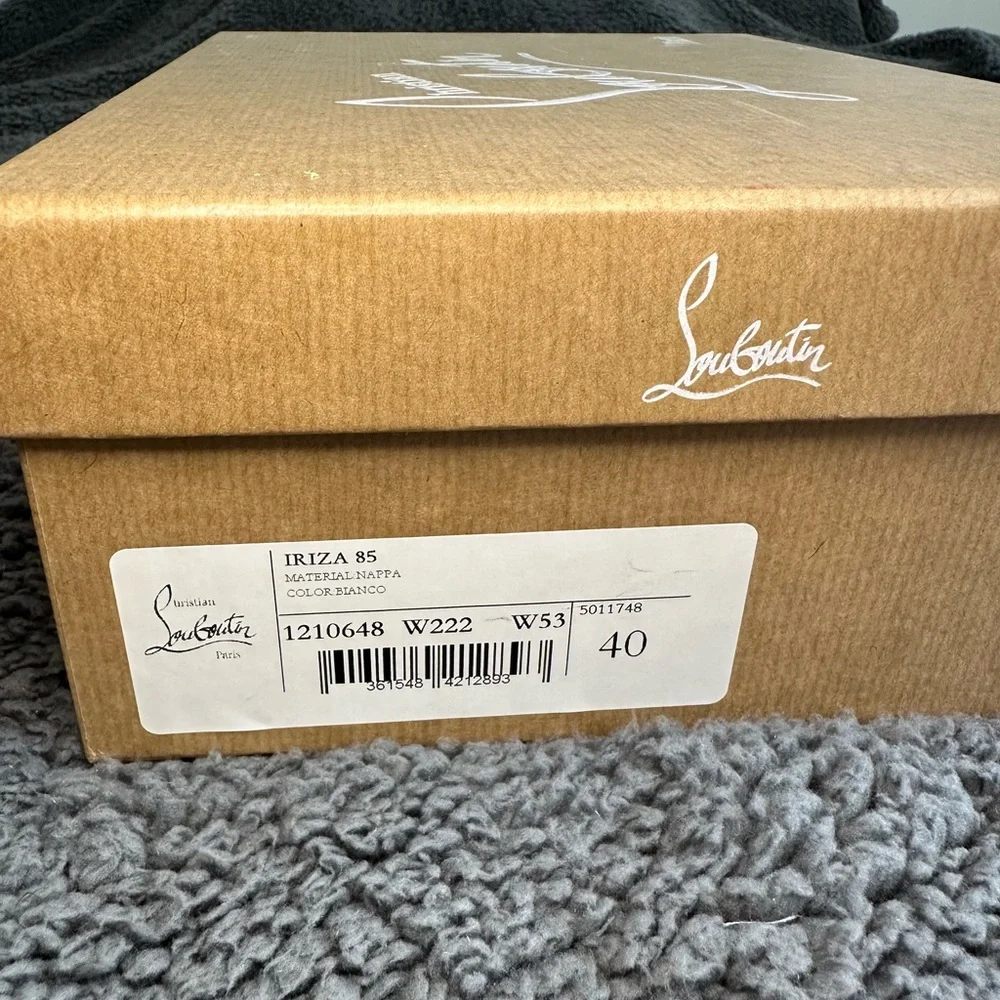 New in box! Christian Louboutin Iriza 85, white size EU 40/US 10